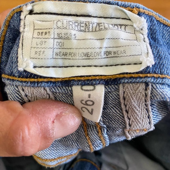 Current/Elliott The Fling Polka Dot Granola Boyfriend Coastal Jea… - Picture 8 of 8